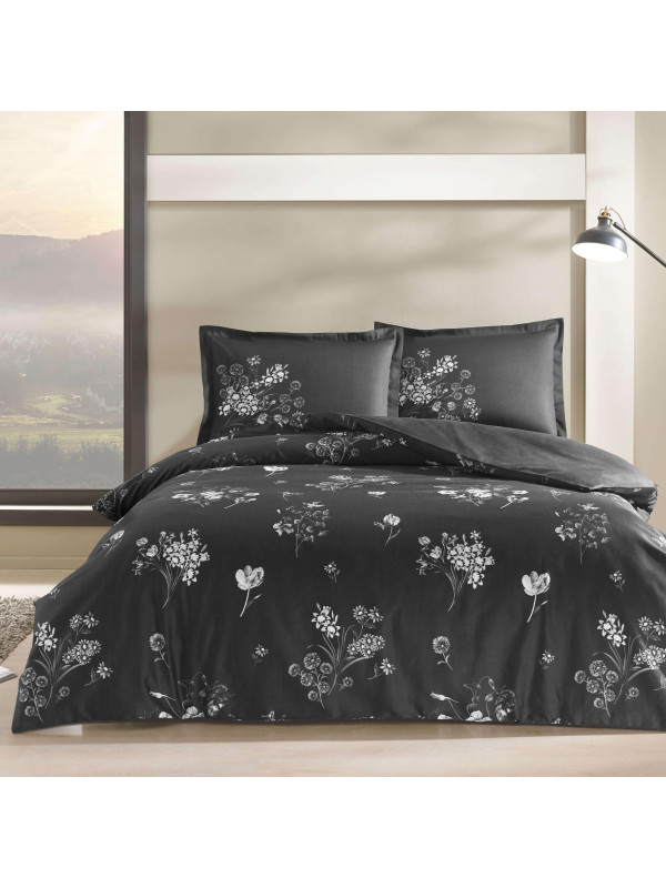 Постельное белье Tac Roxane siyah сатин евро