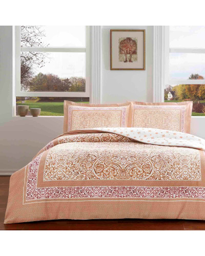 Постельное белье Tac Hamlet kiremit сатин евро