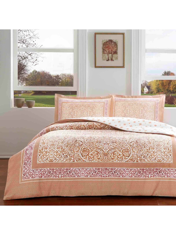 Постельное белье Tac Hamlet kiremit сатин евро