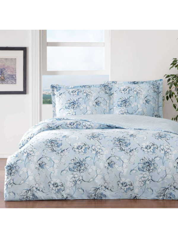 Постельное белье Tac Minna turkua сатин евро