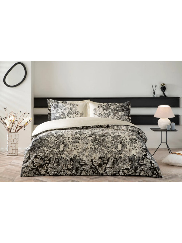 Постельное белье Tac Monica siyah сатин евро