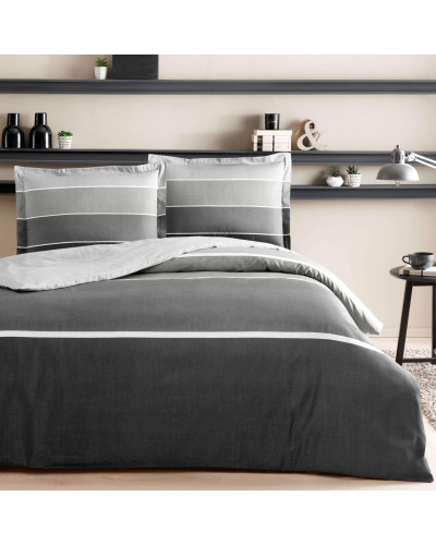 Постельное белье Tac Hazel antracit сатин евро