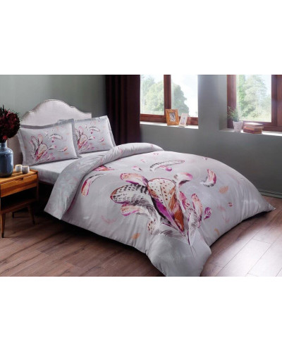 Постельное белье Tac Ratha gri сатин полуторное