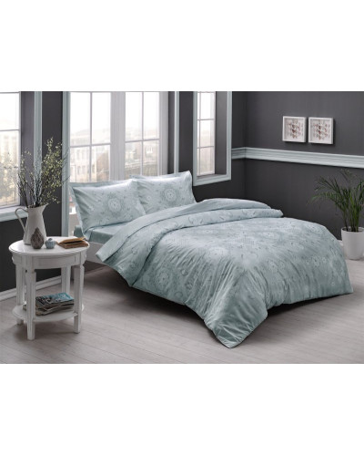 Постельное белье Tac Lucca mint сатин полуторное