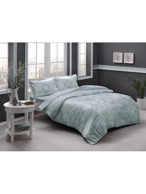 Постельное белье Tac Lucca mint сатин полуторное