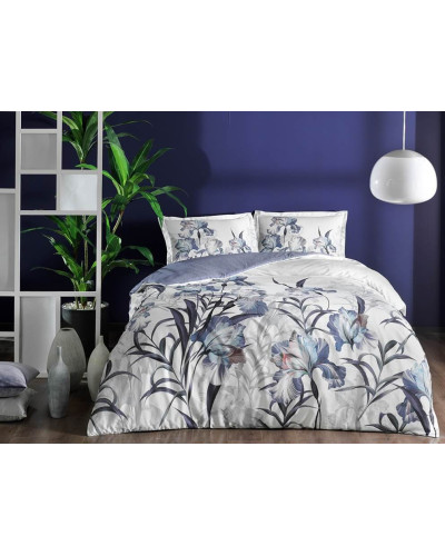 Постельное белье Tac Sarina mor сатин полуторное