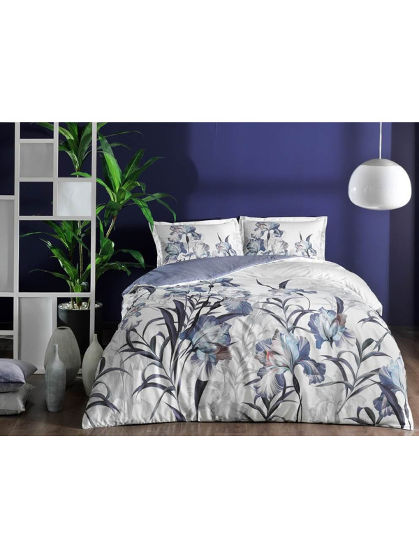 Постельное белье Tac Sarina mor сатин полуторное