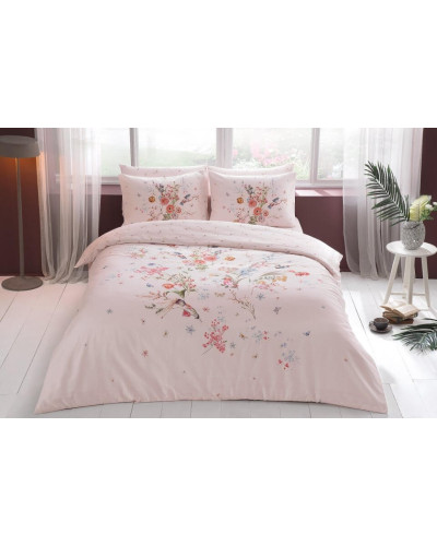 Постельное белье Tac Martha pembe сатин полуторное