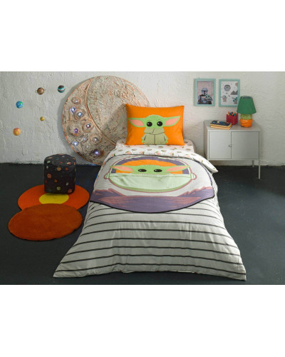 Підліткова постільна білизна Tac Disney Mandalorian Guard ранфорс полуторна на гумці