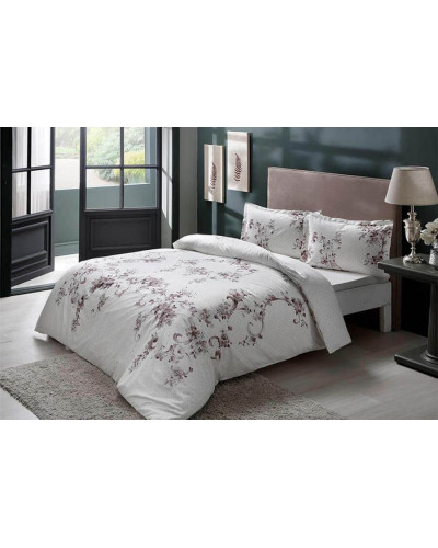 Постельное белье Tac Liara gri сатин семейное