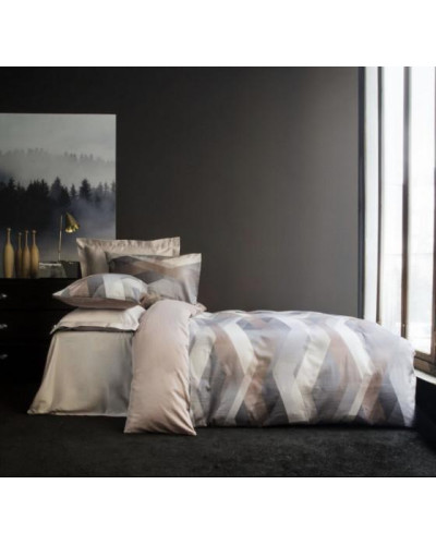 Постельное белье Issimo Home Helix brown сатин digital полуторное