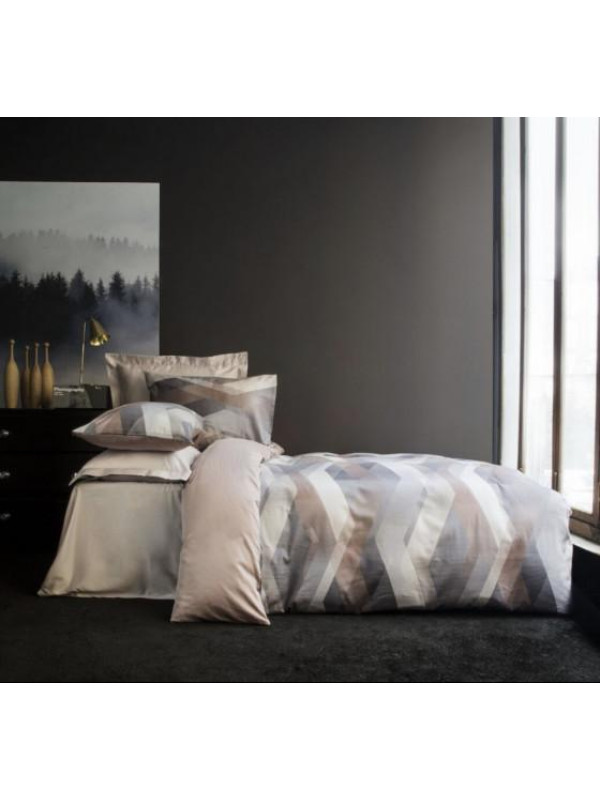 Постельное белье Issimo Home Helix brown сатин digital семейное