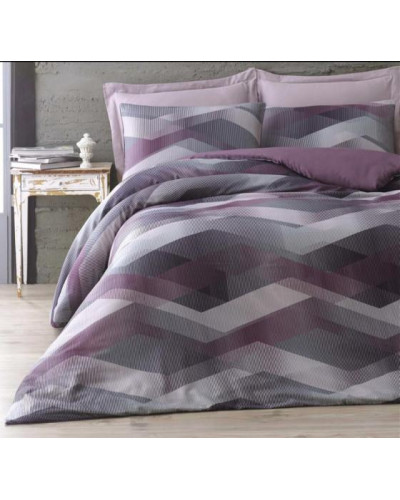 Постельное белье Issimo Home Helix purple сатин digital полуторное