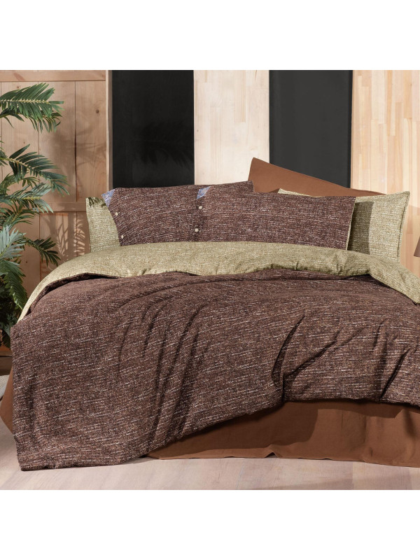 Постельное белье Sarev Glamis kahve фланель евро