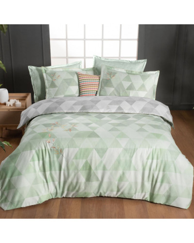 Постельное белье Sarev Peonia v2 yesil сатин digital евро