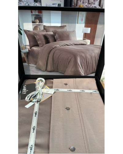 Постельное белье Sarev Monochrome mocha делюкс сатин 300TC евро