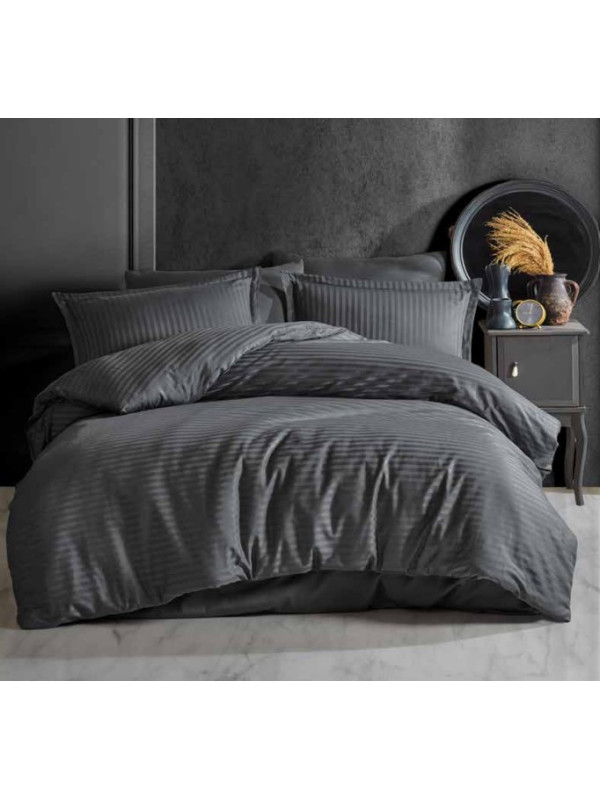 Постельное белье Clasy Fume страйп сатин евро