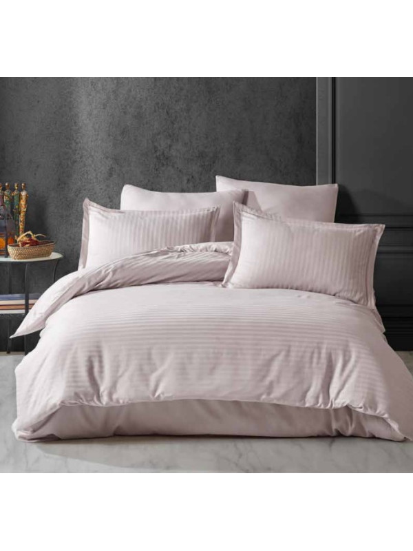 Постельное белье Clasy TAŞ RENGI страйп сатин евро