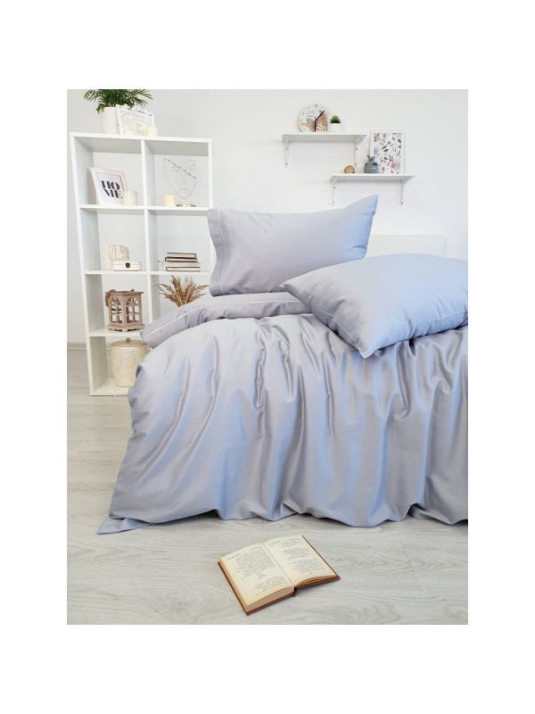 Постельное белье Tivolyo Home Casual gri делюкс сатин евро