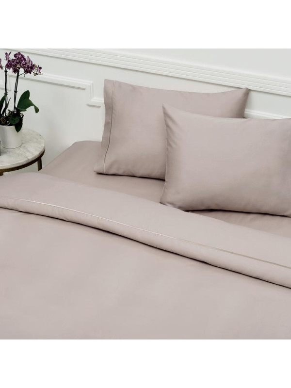 Постільна білизна Tivolyo Home Casual kahve делюкс сатин євро