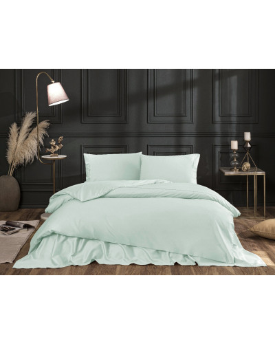 Постельное белье Tivolyo Home Casual su yesil делюкс сатин полуторное