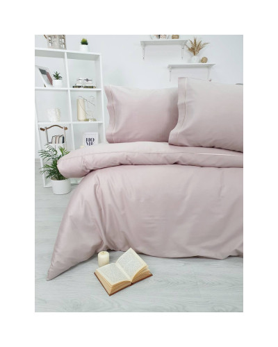 Постільна білизна Tivolyo Home Casual kahve Делюкс сатин полуторне