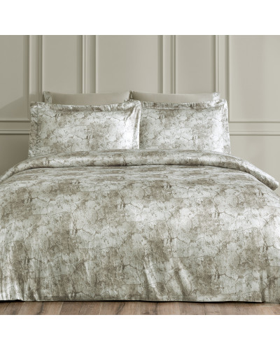 Постельное белье Tivolyo Home Granite делюкс сатин жатый шёлк евро