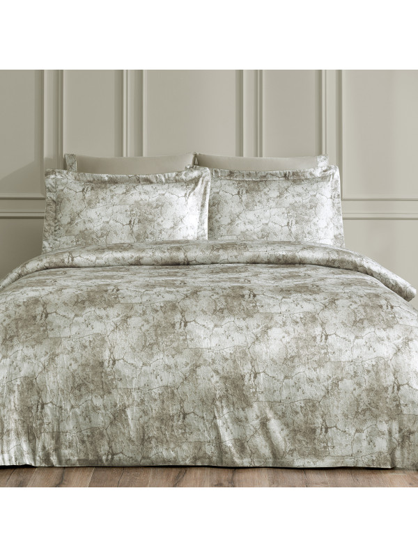 Постельное белье Tivolyo Home Granite делюкс сатин жатый шёлк евро