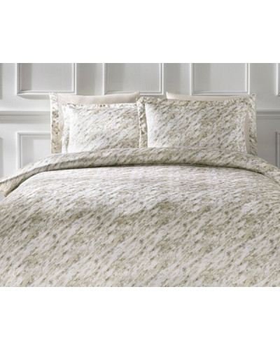 Постельное белье Tivolyo Home Blurry hardal делюкс сатин жатый шёлк евро