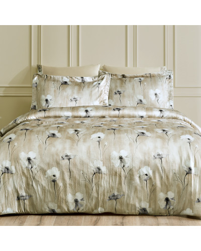 Постельное белье Tivolyo Home Ditsy sari делюкс сатин жатый шёлк евро