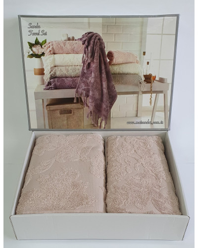 Набор полотенец Maison D'or Sanda rose 50x100; 85x150