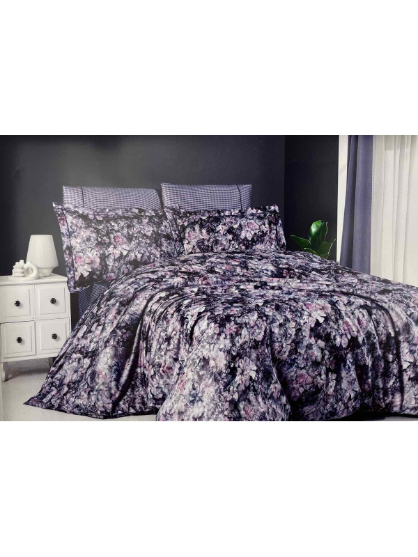 Постельное белье Maison D'or Yolanda dark purple тенсел евро