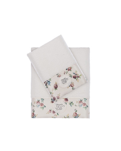 Набор полотенец Tivolyo Home Roseland k.beyaz 50x100; 75x150