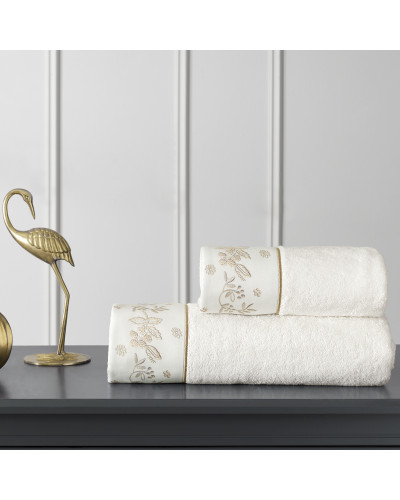 Набор полотенец Tivolyo Home Motif k.beyaz 50x100; 75x150