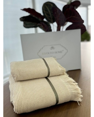 Набор полотенец Tivolyo Home Natural bej 50x100; 75x150