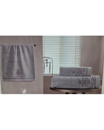 Набор полотенец Maison D'or Royal Crown grey 30x50; 50x100; 85x150