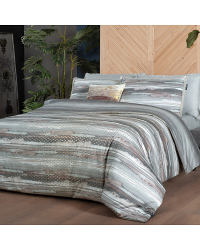 Постельное белье Sarev Juno gri делюкс сатин 300ТС евро