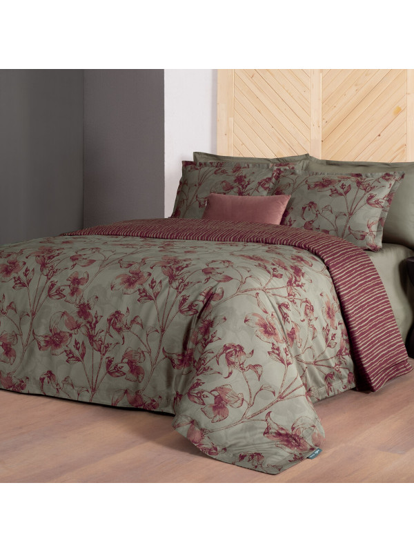 Постельное белье Sarev Kristen bordo делюкс сатин 300ТС евро