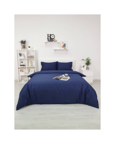 Постельное белье Tivolyo Home Casual lacivert делюкс сатин семейное