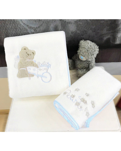 Детский набор полотенец Tivolyo Home Pourtol mavi 50x90; 70x130