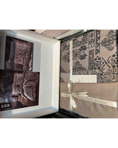 Постельное белье Prima casa Route antracit сатин семейное