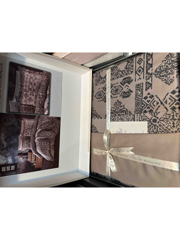 Постельное белье Prima casa Route antracit сатин семейное