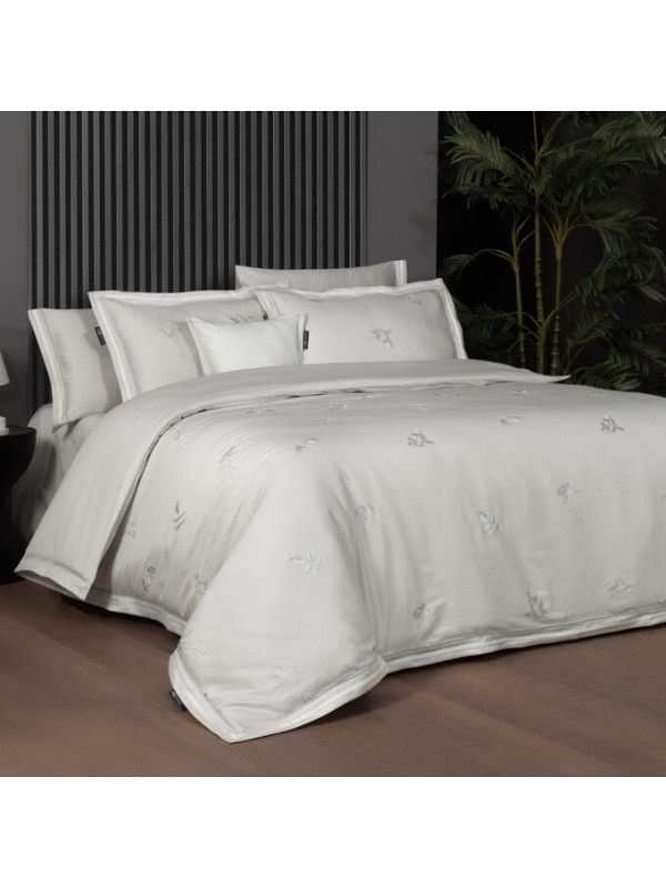 Постельное белье Sarev Serafi gri сатин делюкс 400TC евро