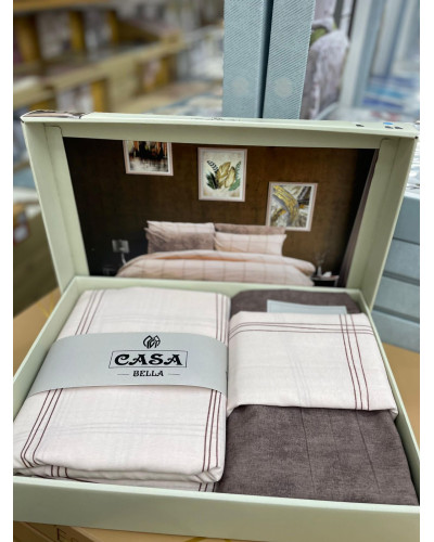 Постельное белье Casa bella v45 ранфорс евро