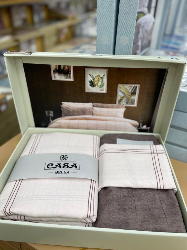 Постельное белье Casa bella v45 ранфорс евро