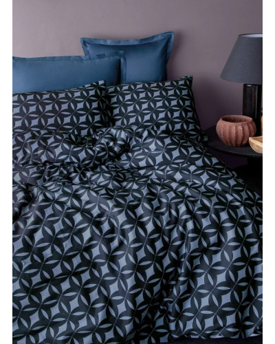 Постельное белье Issimo Home Mondo blue сатин digital полуторное