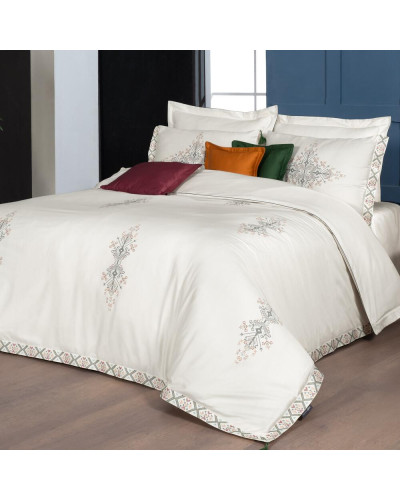 Постельное белье Sarev Umay делюкс сатин 300ТС с вышивкой евро