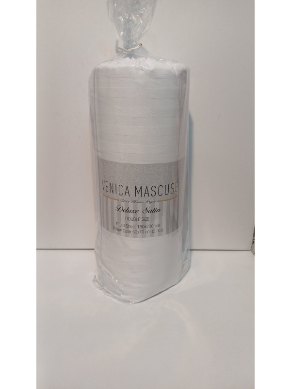 Простынь сатиновая Venica mascuse v4 160x200 +наволочки 2-50x70