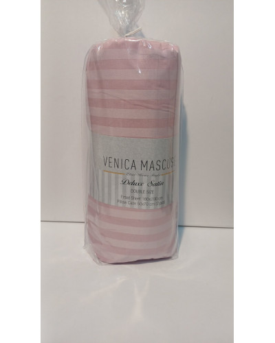 Простынь сатиновая Venica mascuse v6 160x200 +наволочки 2-50x70
