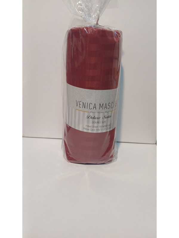 Простынь сатиновая Venica mascuse v7 160x200 +наволочки 2-50x70